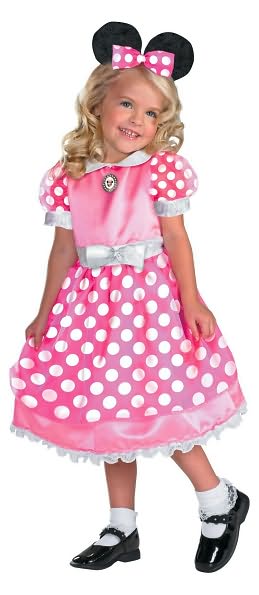 Clubhouse Minnie Mouse (Pink) Toddler/Child Costume: Size Toddler (2T)