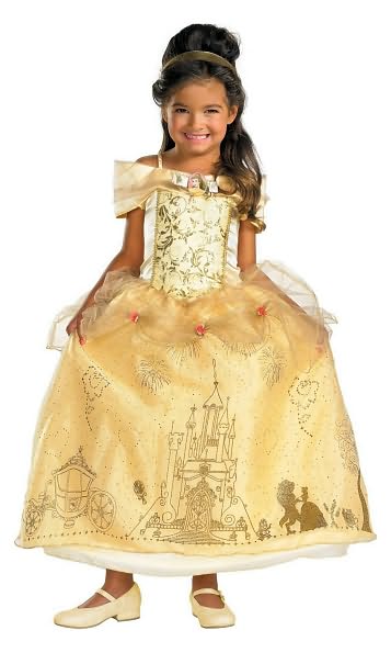 Disney Princess Belle Prestige Toddler/Child Costume: Size Small (4-6X)