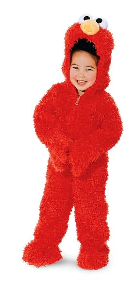 Sesame Street Elmo Plush Deluxe Toddler Costume: Size Toddler (2T)