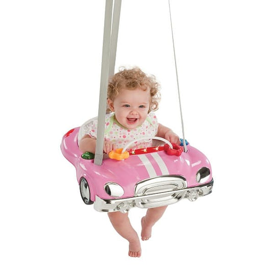 Evenflo Jump & Go Baby Exerciser -  Pink Racer