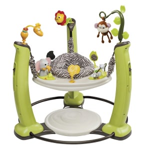 Evenflo ExerSaucer Jump & Learn Stationary Jumper, Jungle Quest