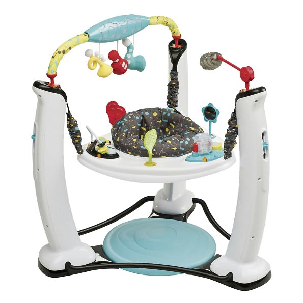 Evenflo ExerSaucer Jump & Learn Stationary Jumper, Jam Session