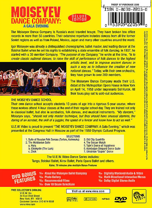 Moiseyev Dance Company: A Gala Evening [Deluxe Edition]