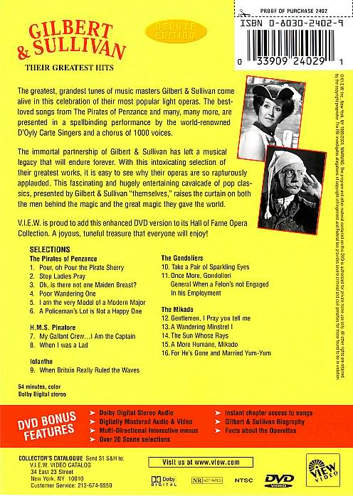 Gilbert and Sullivan: Their Greatest Hits