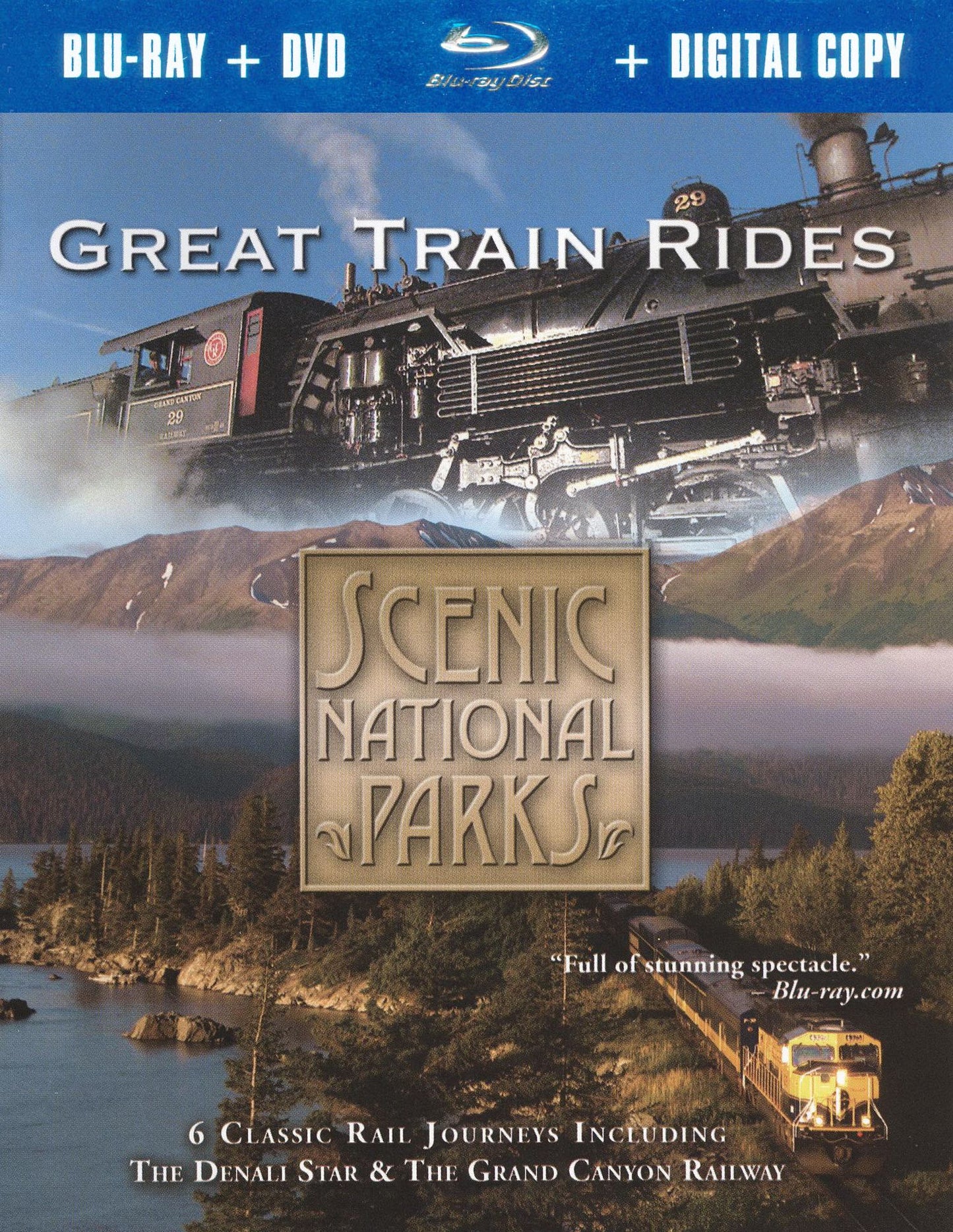 Scenic National Parks: Great Train Rides [2 Discs] [Includes Digital Copy] [Blu-ray/DVD]