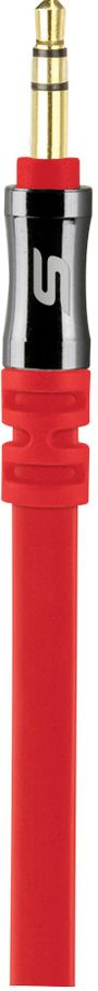 Scosche flatOUT 3 Ft. Flat Audio Cable - Red
