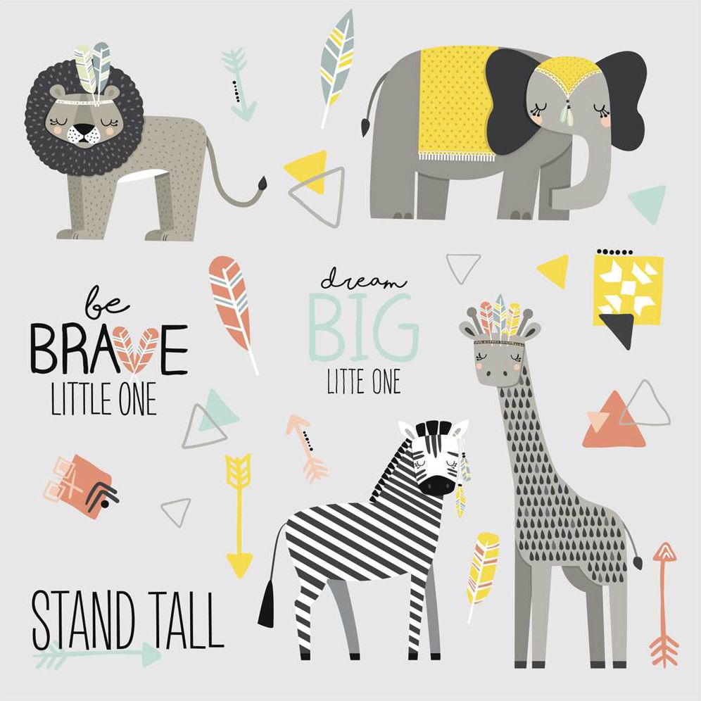 Little Explorer Animal Peel & Stick Wall Decals