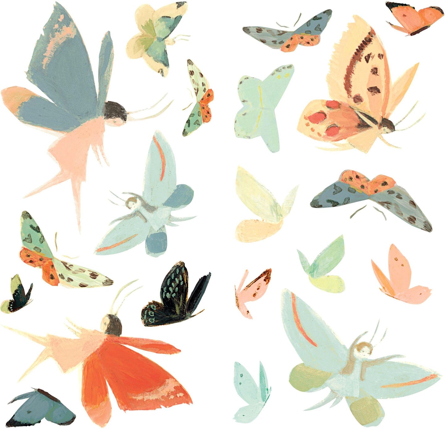 Dream World Butterfly Peel and Stick Wall Decals