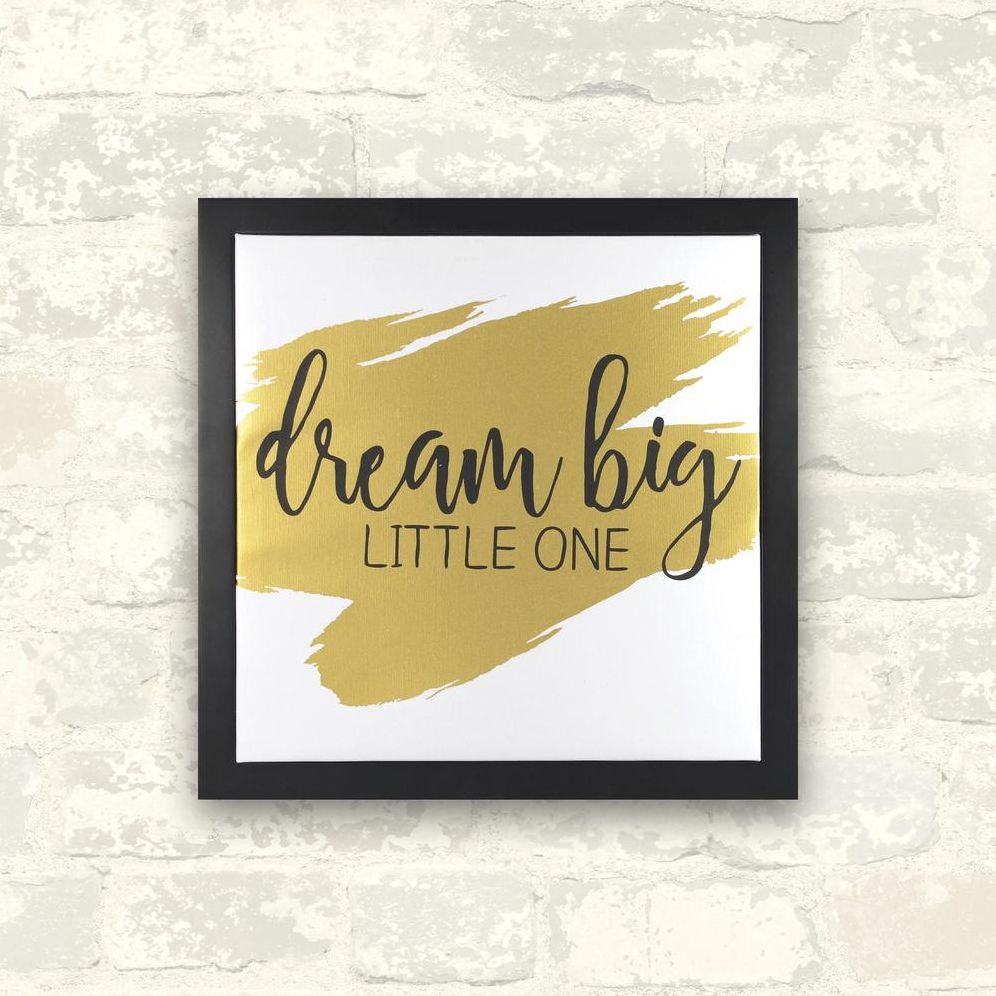 Dream Big Little One Canvas Wall Art