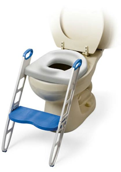 Mommy''s Helper Padded Potty Seat with Step Stool (White)