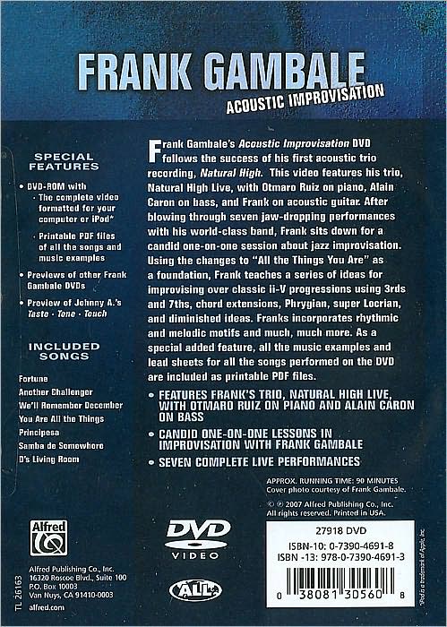 Frank Gambale: Acoustic Improvisation