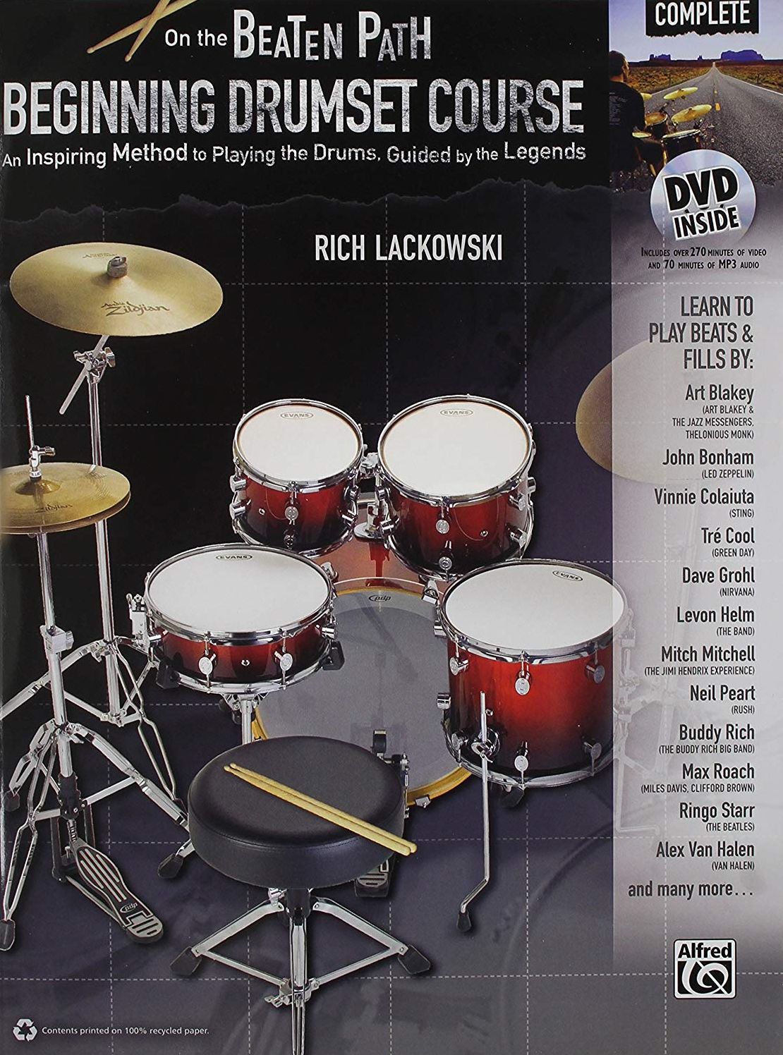 On the Beaten Path: Beginning Drumset Course - Complete [With Book]