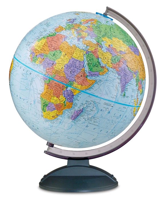 12" Blue Ocean Desktop Globe