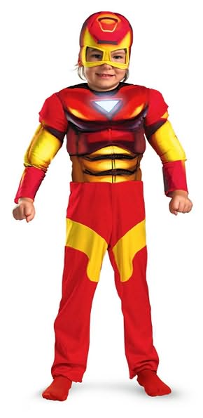 Iron Man Muscle Toddler Costume: Size 2T