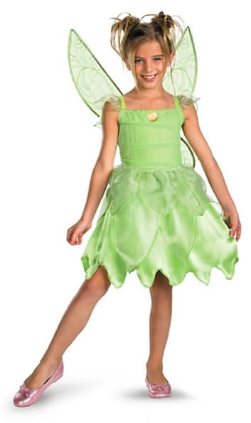 Disney Fairies Tink and the Fairy Rescue - Disney Fairies Tinkerbell Classic Child Costume: Size Medium (7-8)