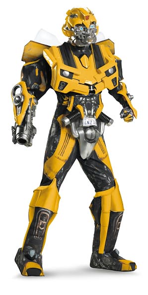 Transformers 3 Dark Of The Moon Movie - Bumblebee 3D Theatrical W Vacuform Adult Costume: X-Large (42-46)