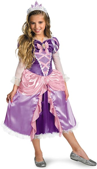 Disney Tangled - Rapunzel Lame Deluxe Toddler / Child Costume: Toddler (3T/4T)