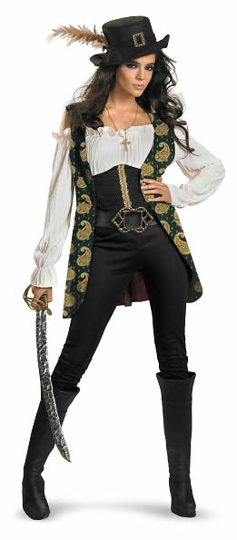 Pirates Of The Caribbean - Angelica Deluxe Adult Costume: Large (12-14)