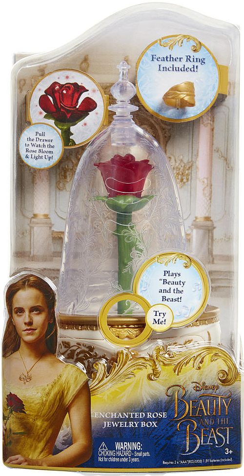 Disney Beauty and Beast Enchanted Rose Jewelry Box