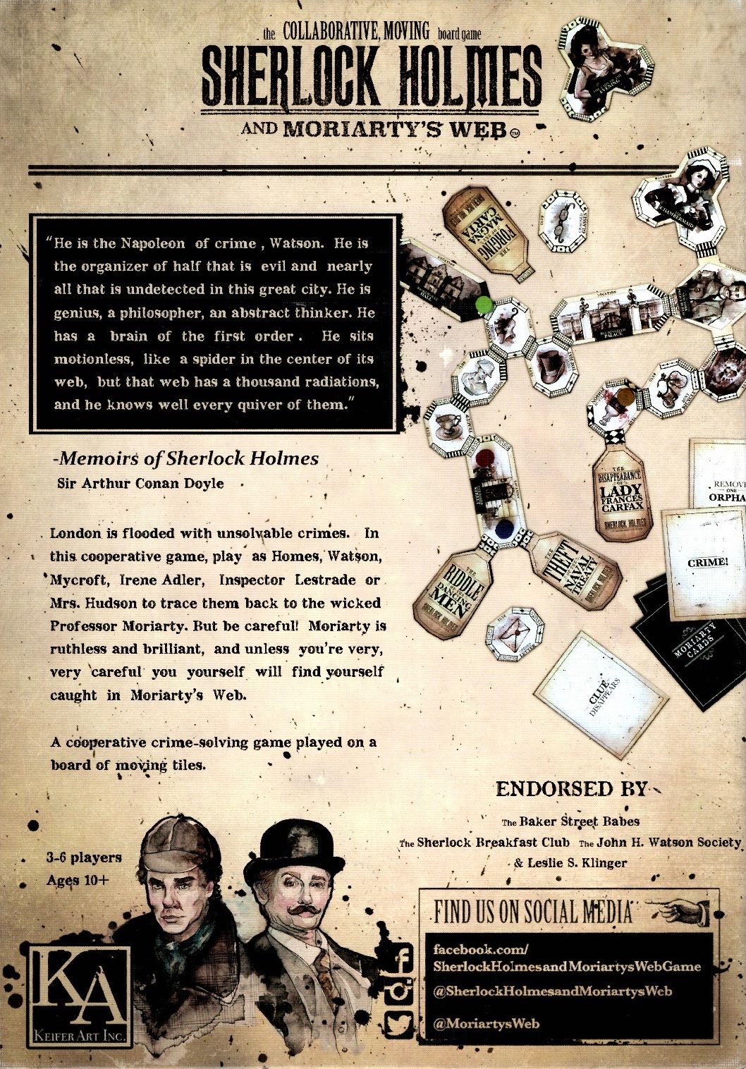 Sherlock Holmes and Moriarty's Web
