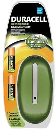Duracell Mini Charger with 2 AA Batteries