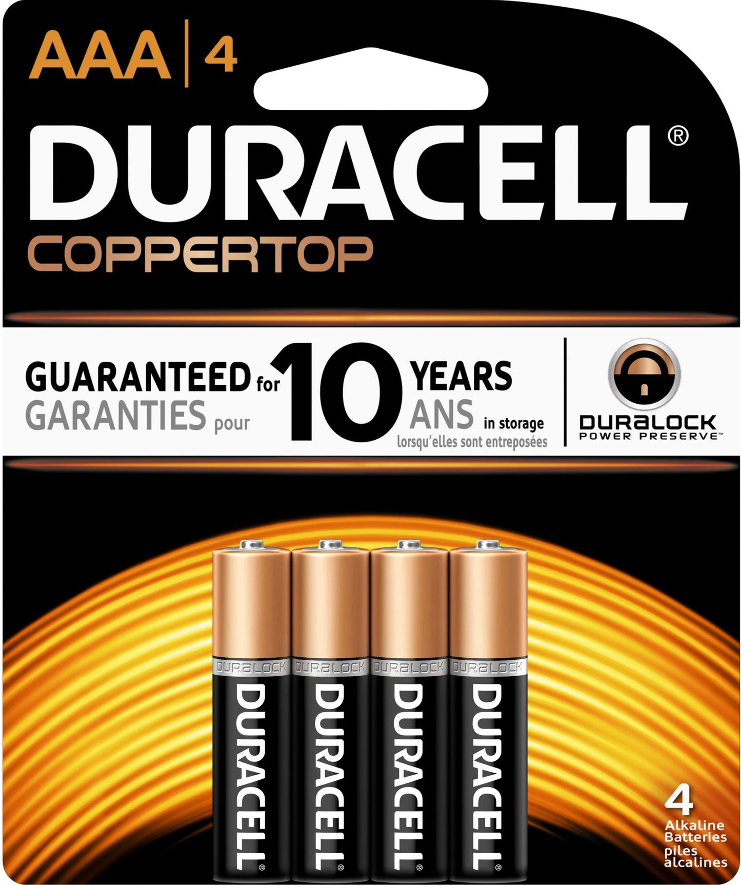 Duracell AAA 4PK Alkaline Batteries