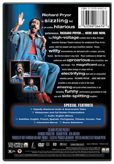 Richard Pryor: Here and Now [P&S/WS]