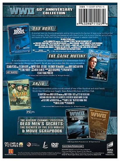 WWII 60th Anniversary Collection: Das Boot/The Caine Mutiny/Anzio [4 Discs]
