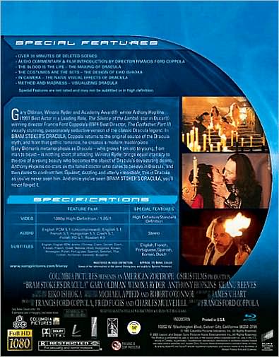 Bram Stoker's Dracula [Blu-ray]