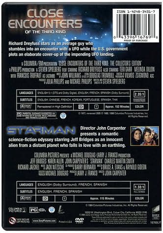 Close Encounters of the Third Kind/Starman [2 Discs]