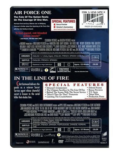 Air Force One/In the Line of Fire [2 Discs]