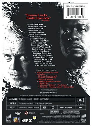 The Shield: The Complete Fifth Season [4 Discs]