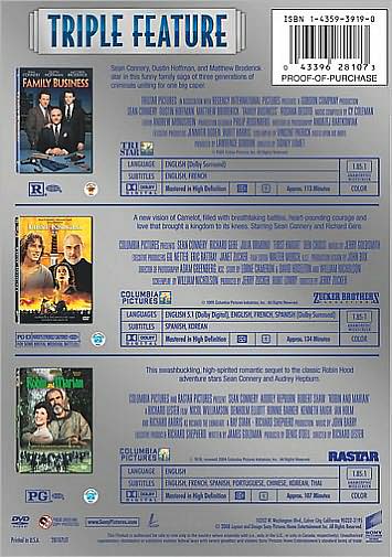 Family Business/First Knight/Robin and Marian [3 Discs]