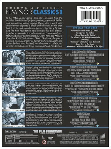 Columbia Pictures Film Noir Classics, Vol. 1 [5 Discs]