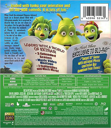 Planet 51 [2 Discs] [Includes Digital Copy] [Blu-ray/DVD]