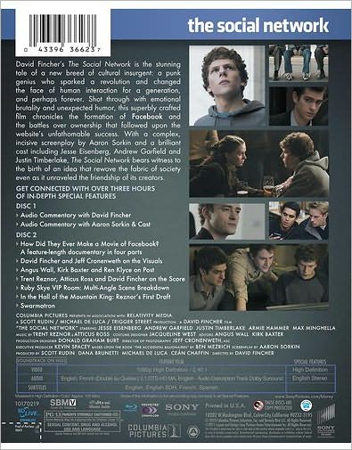 The Social Network [2 Discs] [Blu-ray]