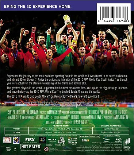 The Official 2010 FIFA World Cup Film in 3D [3D] [Blu-ray]
