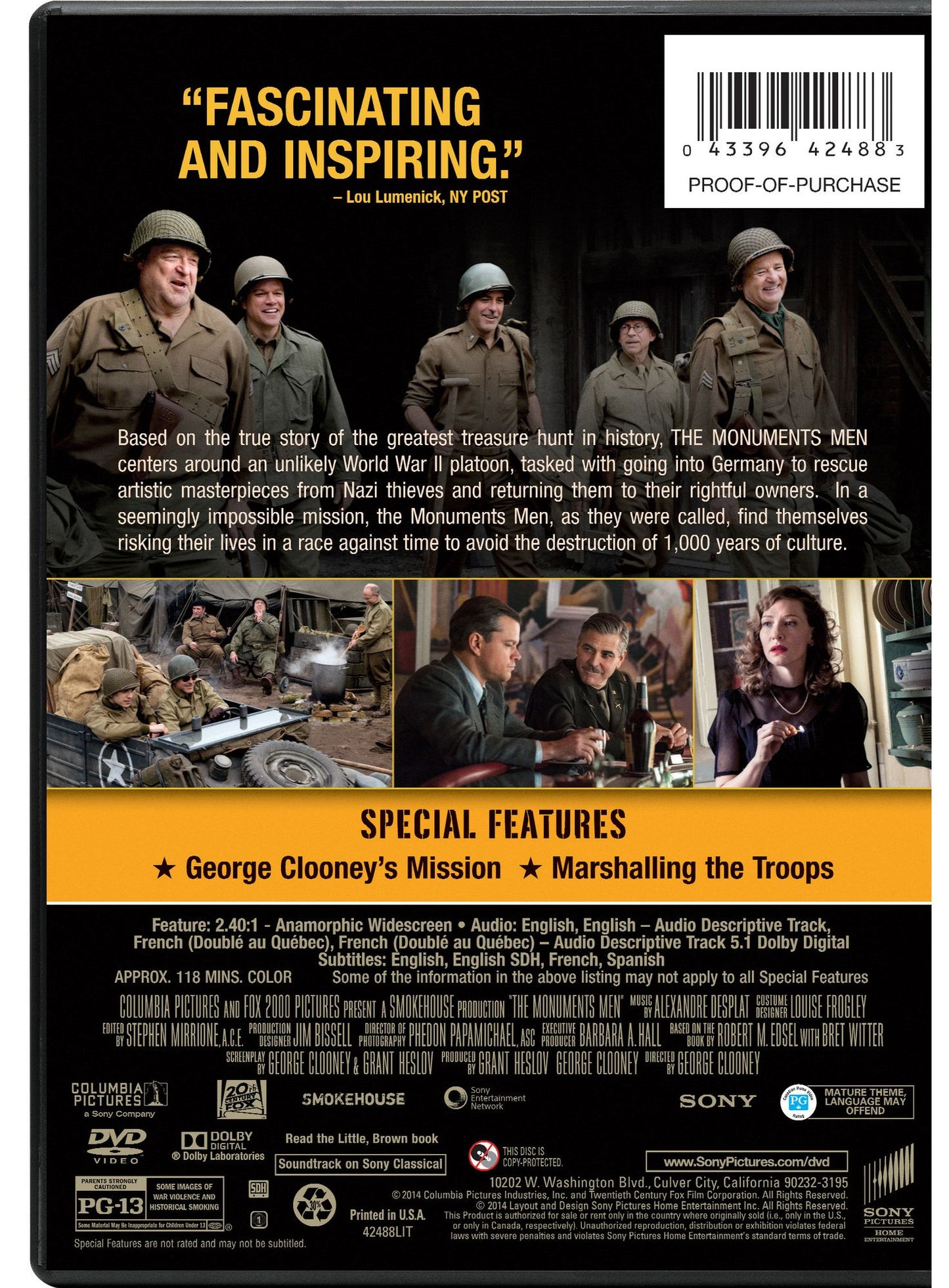 MONUMENTS MEN (UVDC WS AC3)