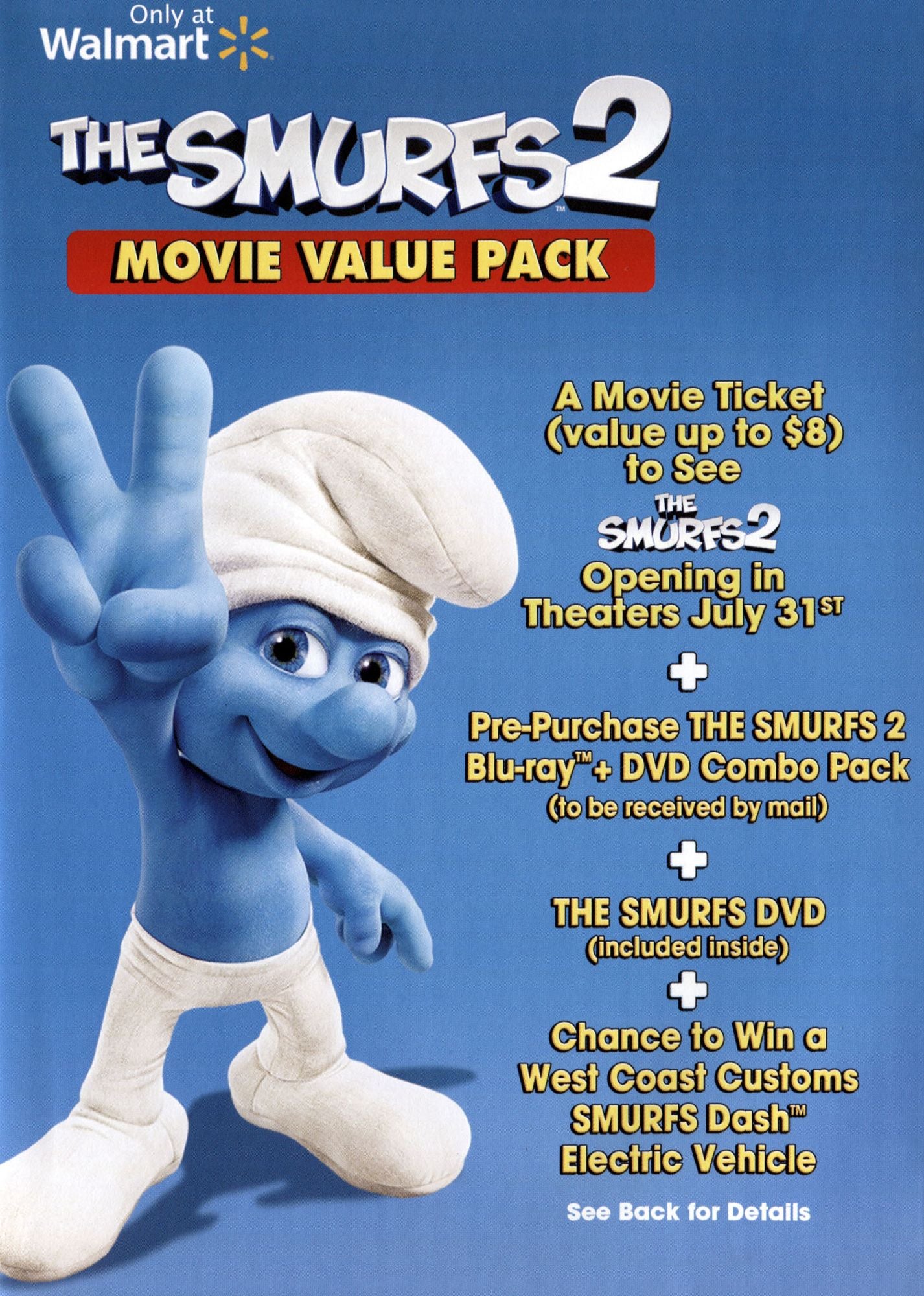 The Smurfs [Includes The Smurfs 2 Movie Ticket] [2 Discs]