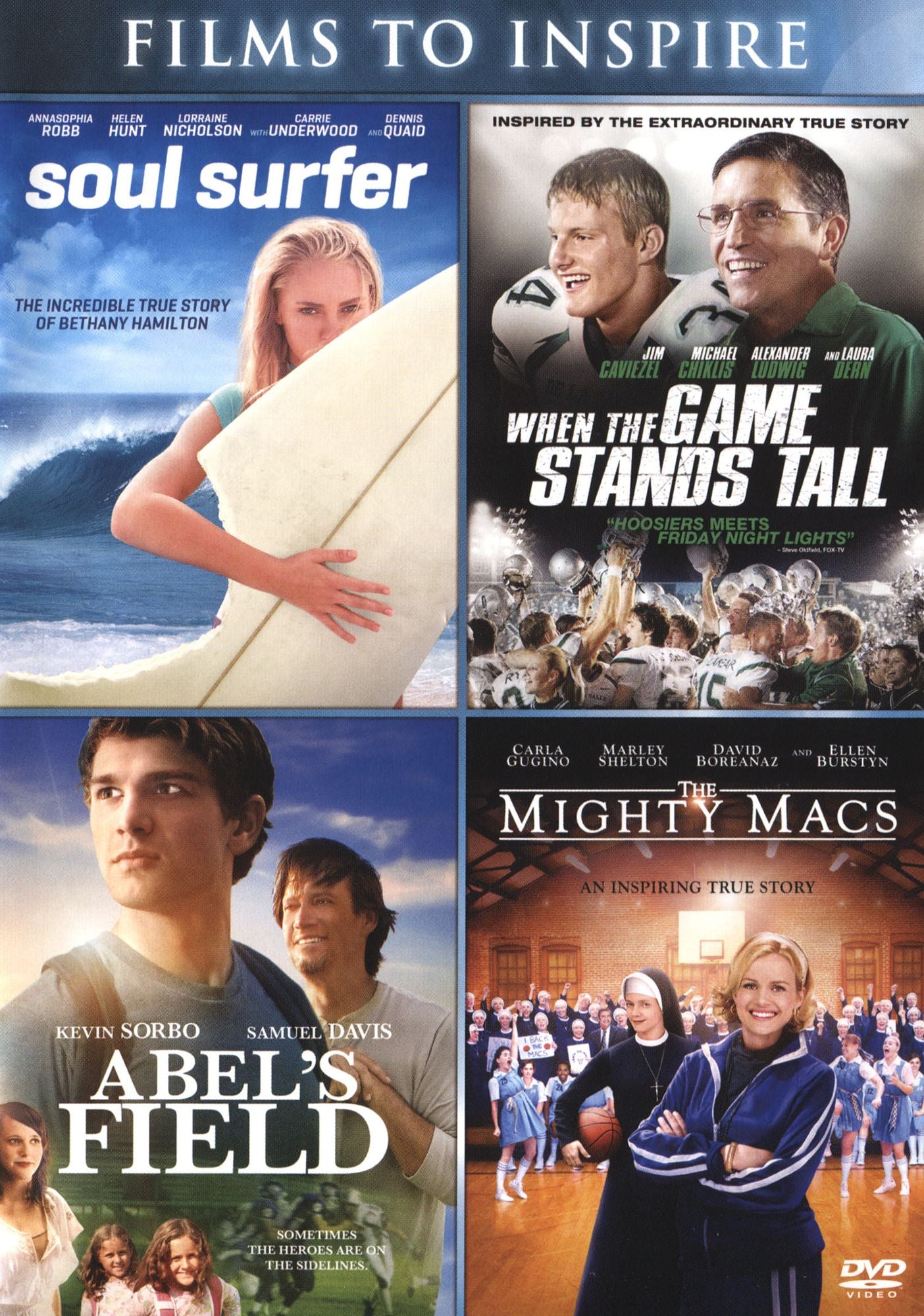 Abel's Field/The Might Macs/Soul Surfer/When the Game Stands Tall