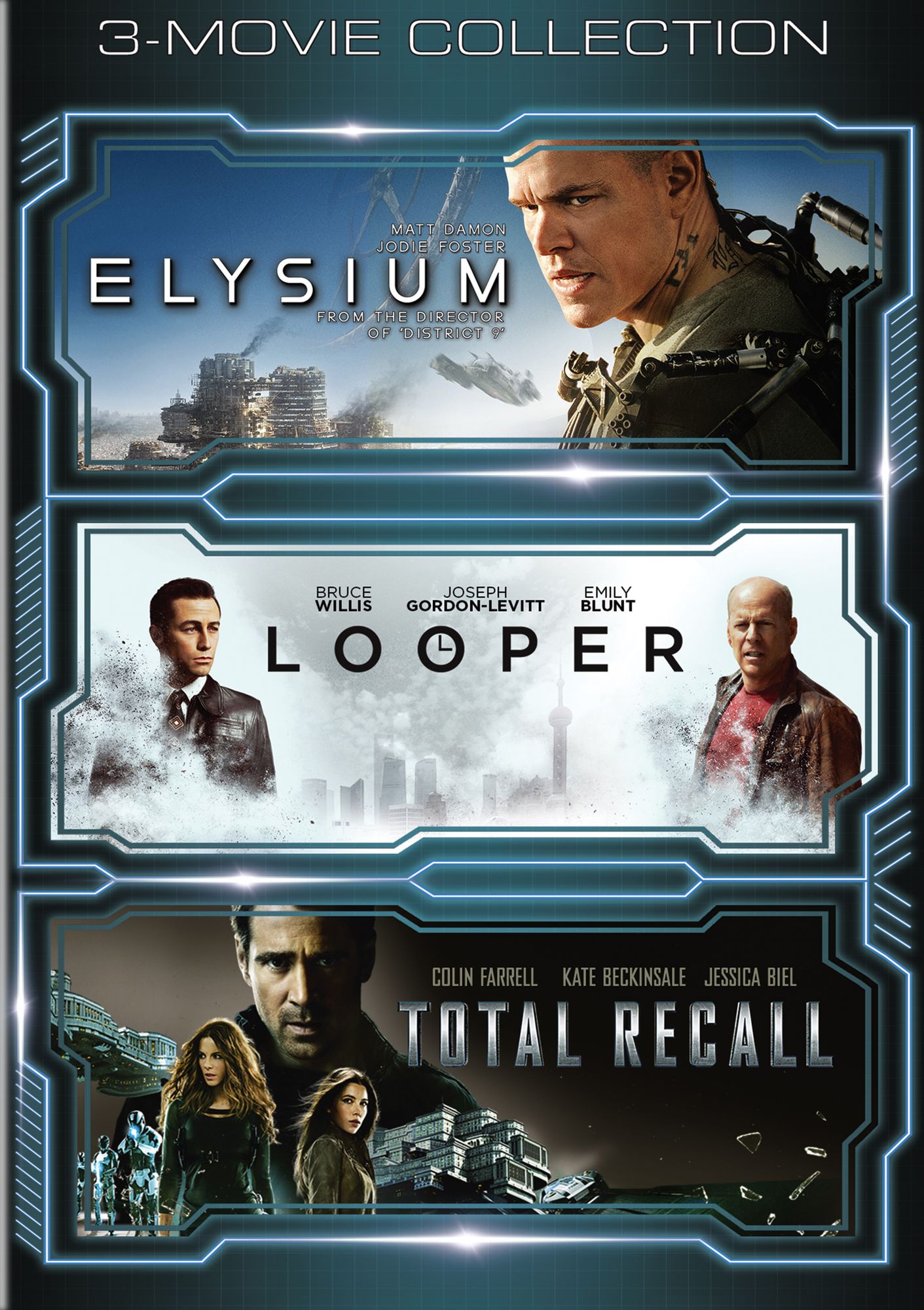 Elysium / Looper / Total Recall (2012) (3Pc)