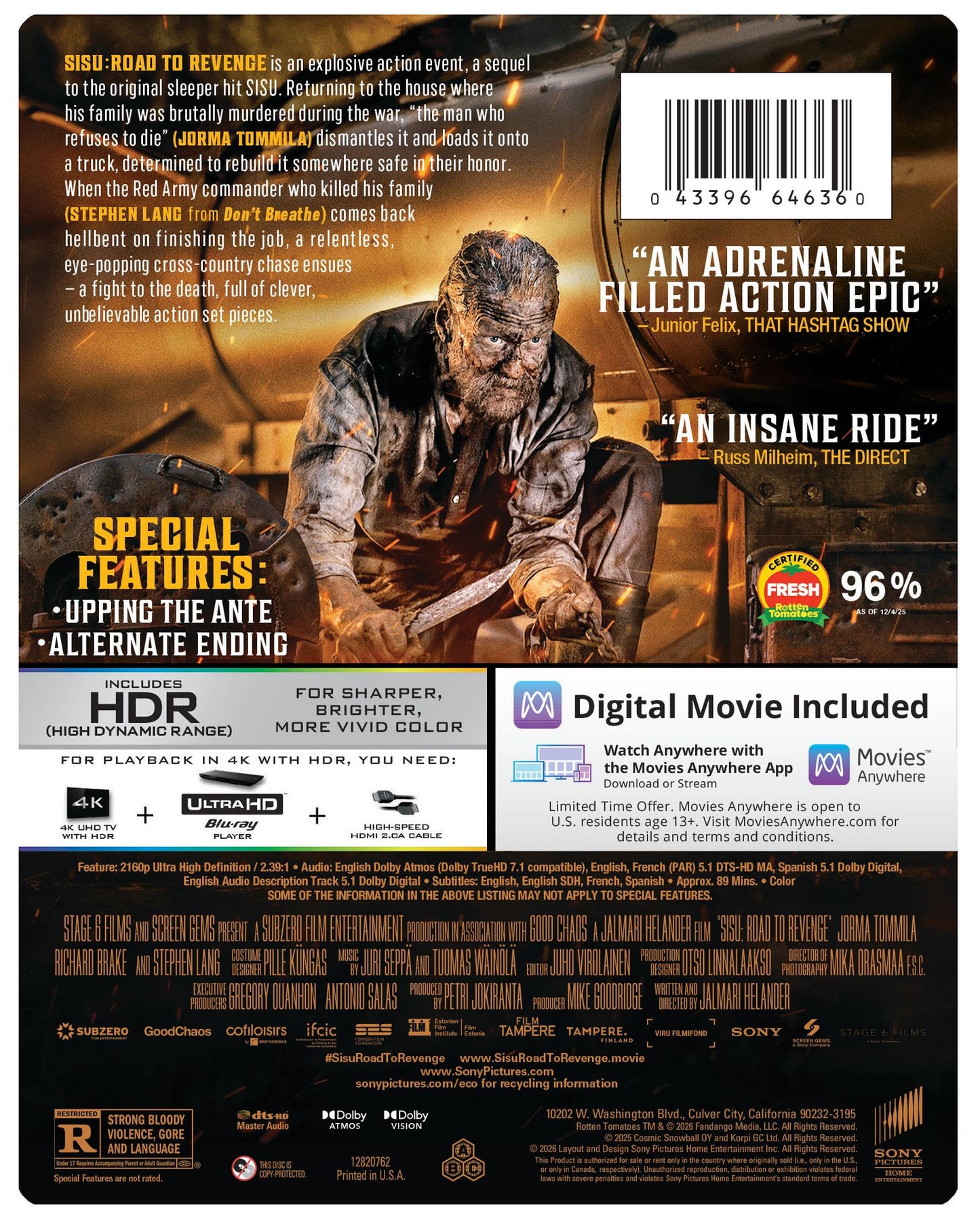 Sisu: Road To Revenge (Steelbook)
