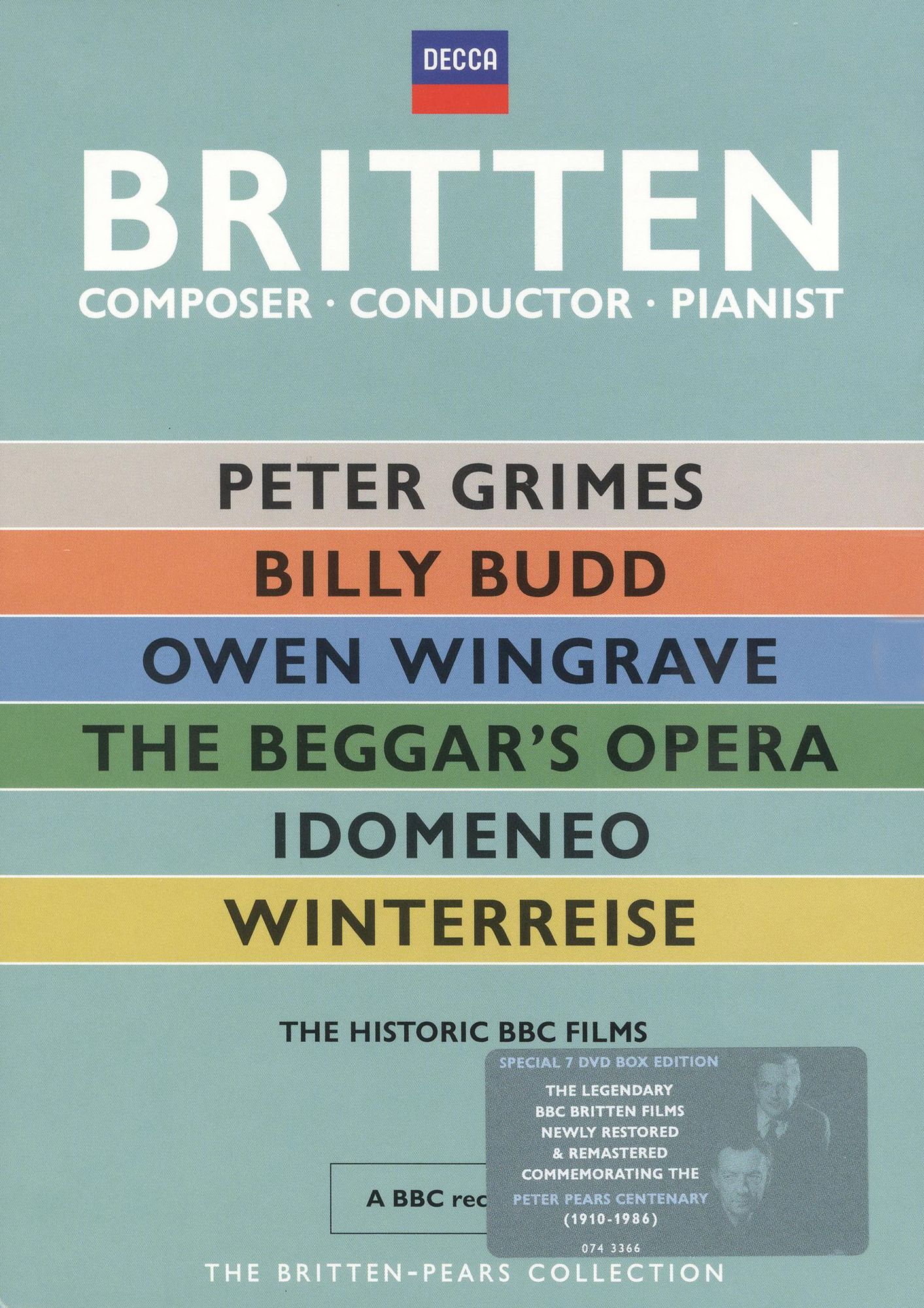 Britten: The Historic BBC Films [6 Discs]