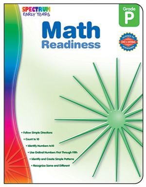 Carson Dellosa CD-104463 Math Readiness Spectrum Early Years
