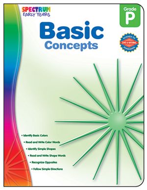 Carson Dellosa CD-104455 Readiness Basic Concepts Spectrum