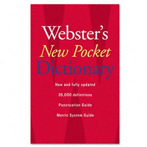 Houghton Mifflin 1019934 Webster?s New Pocket Dictionary- Paperback- 336 Pages