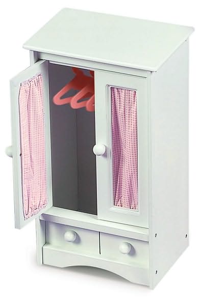 Doll Armoire with 3 hangers