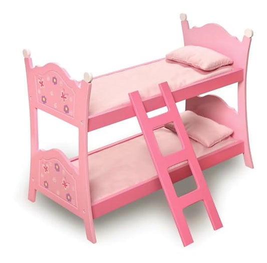 Blossoms & Butterflies Doll Bunk Bed with Ladder