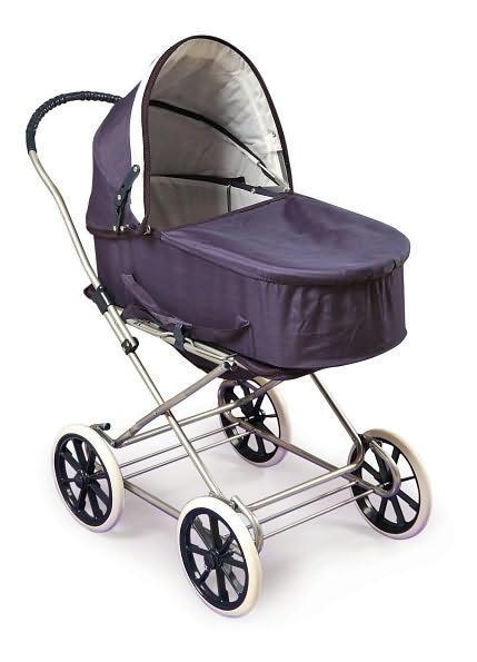 Navy/White 3-in-1 Doll Pram/Carrier/Stroller