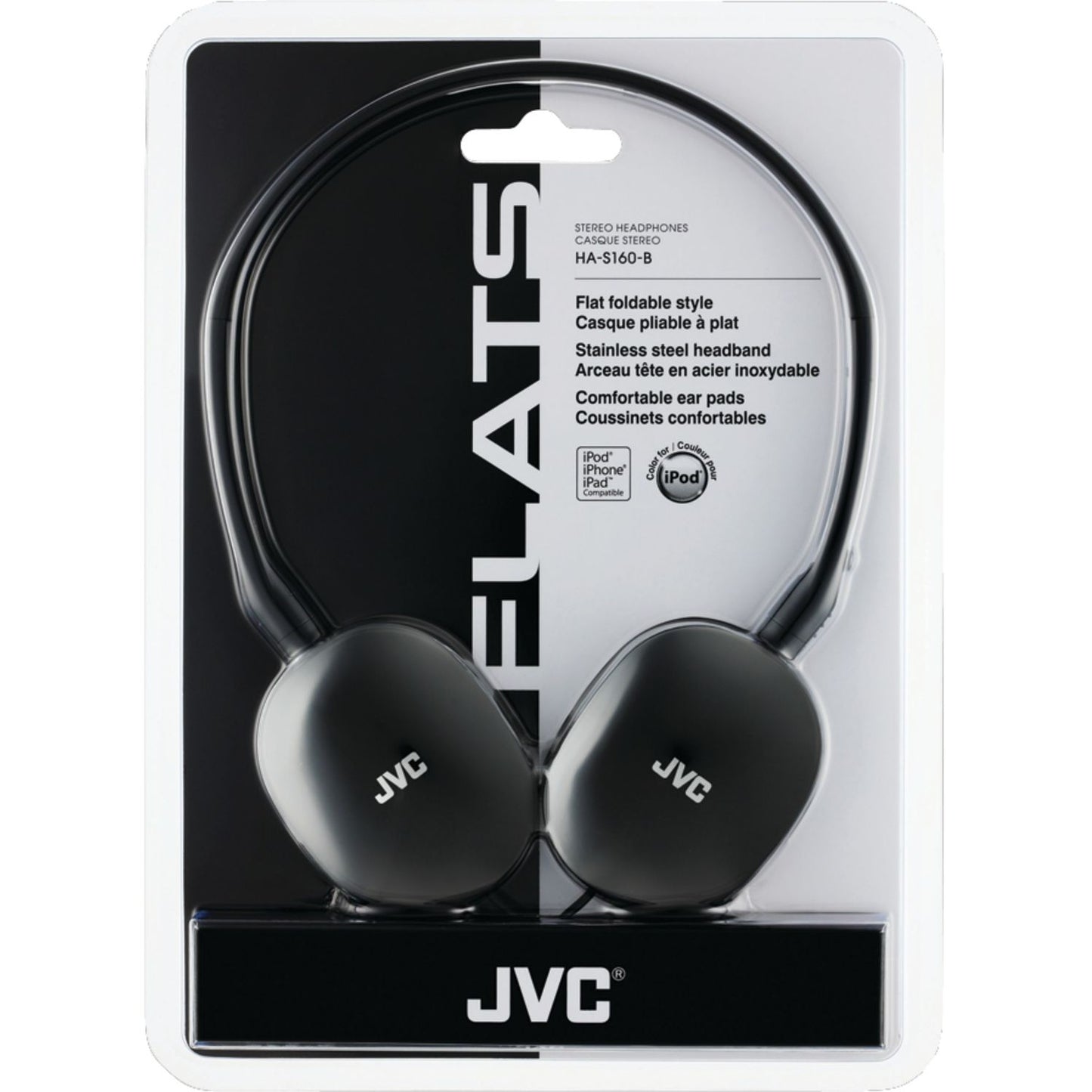 JVC HA-S160 Headphone - Stereo - Black